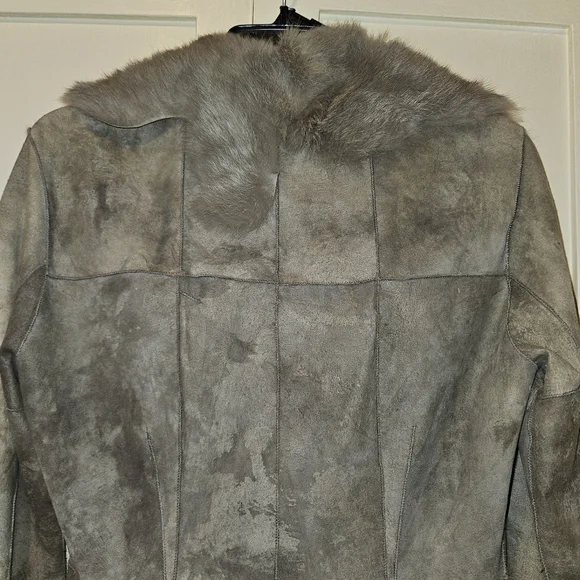 Sale! Was $79 Sheri Bodell Suede Rabbit Fur Jacket - Picture 13 of 13
